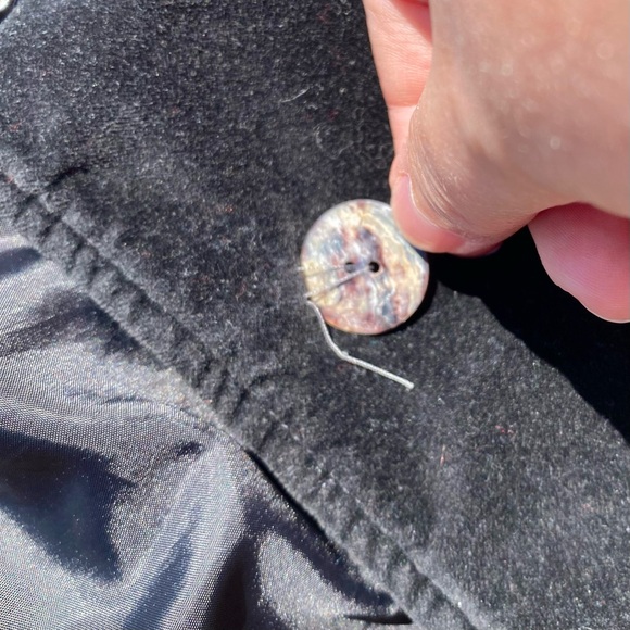 Vintage y2k dark academia velvet blazer - Picture 8 of 8